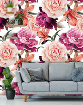 Roses Floral  Wallpaper